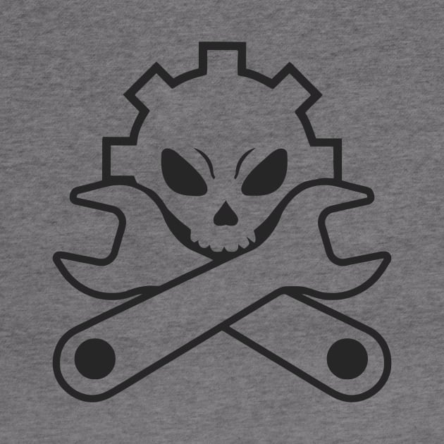 Mechanic Skull And Crossed Tools Funny by Ramateeshop